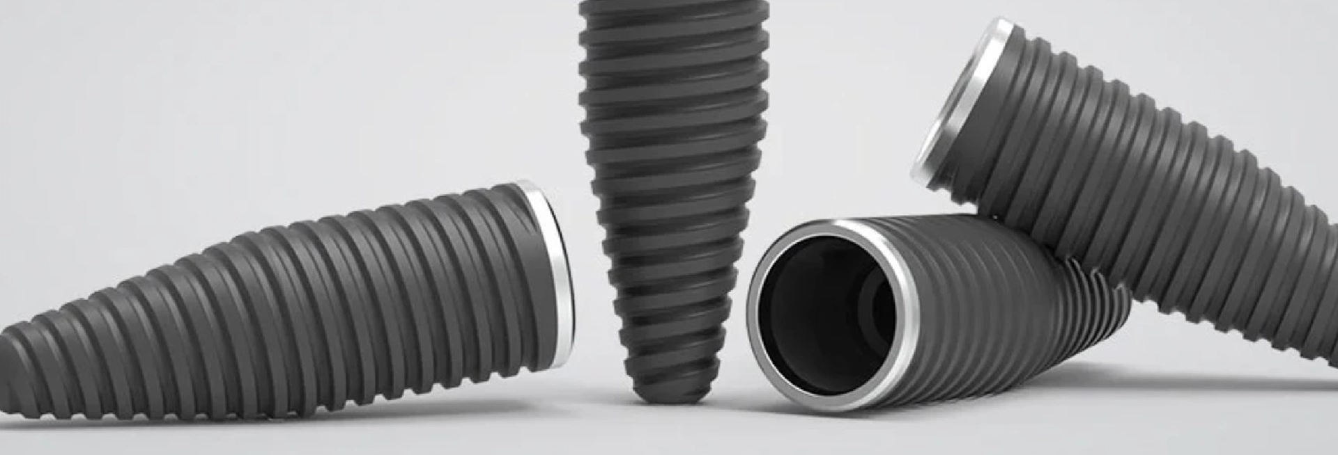 Sistema implantare IGEA Mesa Italia quattro impianti dentali in titanio diverse misure | Mesa Italia