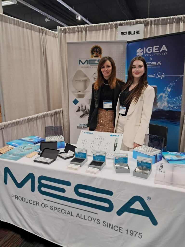 Team Mesa Italia allo stand LMT Lab Day Chicago 2026 con leghe e sistema IGEA, Mesa Italia