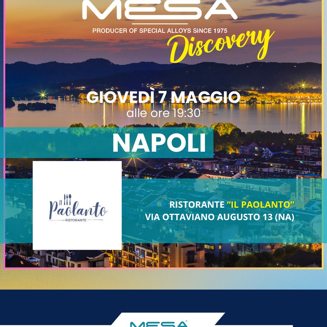 Discovery Night product showcase — Mesa Italia dental alloys and implant systems