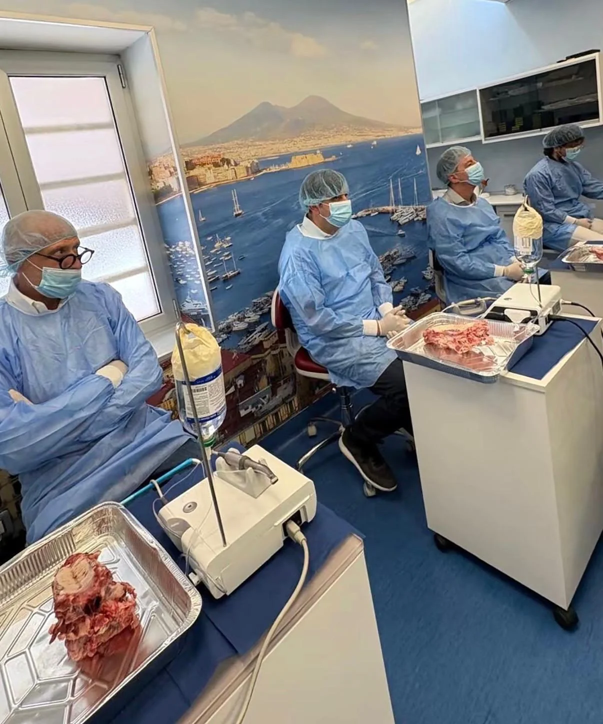 Gruppo corsisti in esercitazione pratica - vista aula Napoli